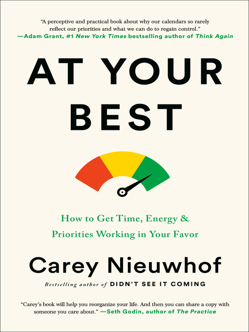 Title details for At Your Best by Carey Nieuwhof - Wait list